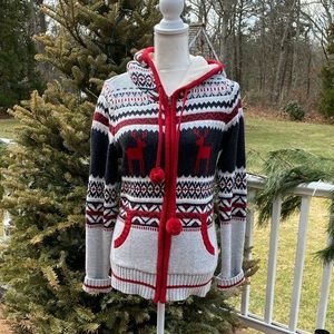 Women’s Christmas sweater in Red White Grey and Black